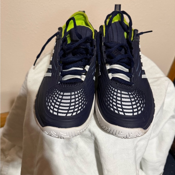 K-Swiss Navy and Lime Athletic Shoes - Picture 2 of 5